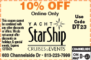 Special Coupon Offer for Yacht StarShip Cruises & Events